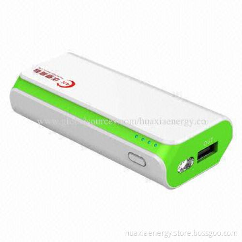 5,200mAh Portable Power Stations for iPhone, with Color Box Packing, 5V/1,000mAh Input
